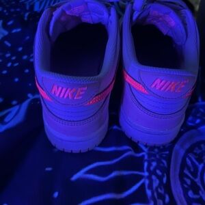 Nike Sneakers with Neon Pink Highlights